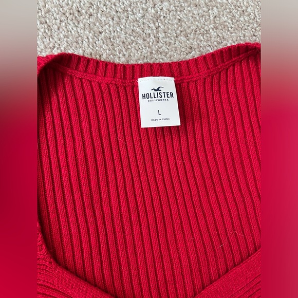 Hollister front warp cropped sweater - Picture 3 of 5